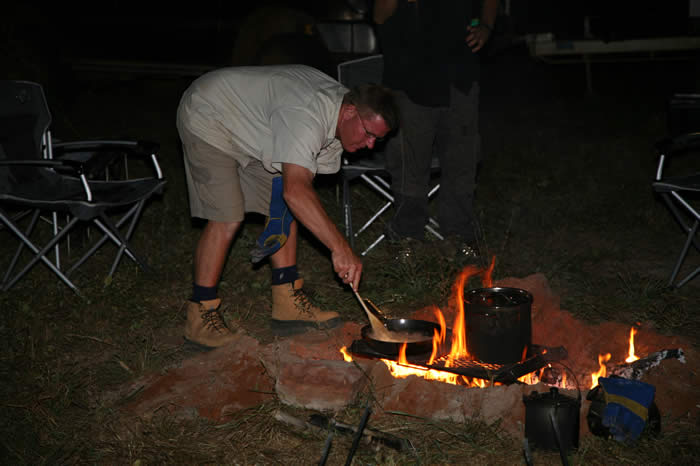 Campfire cooking in the Kimberley