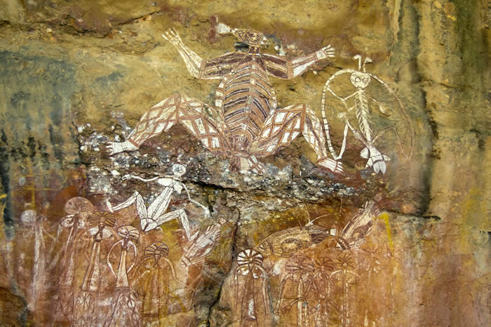 Kakadu rock art at Nourlangie Rock