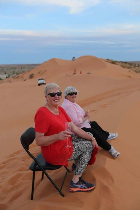 Champagne sunset at "Big Red" sand dune