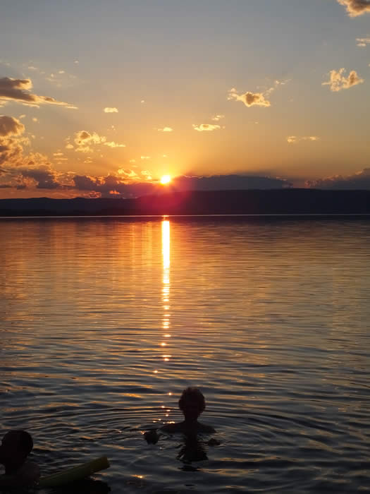 Sunset at Lake Argyle. Photo courtesy of Chris Westeby