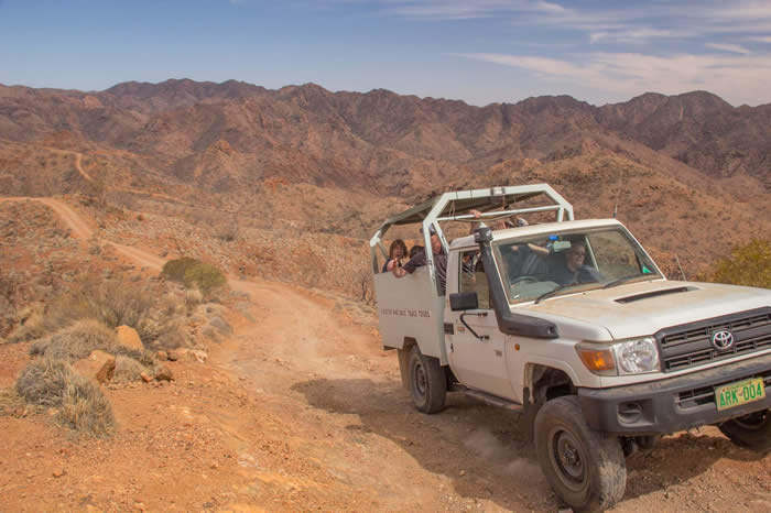 Ridgetop tour at Arkaroola. Photo by Helen Jensen