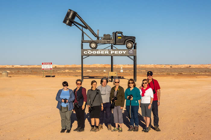 Photography tour group in Coober Pedy. Photo by Andrew Goodall