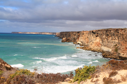Nullarbor cliffs from the Great Australian Bight Lookout