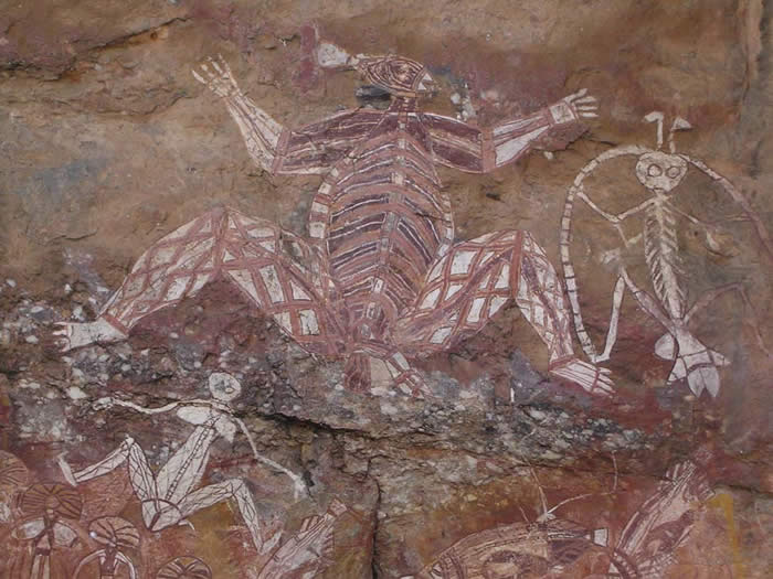 Aboriginal rock art at Nourlangie Rock