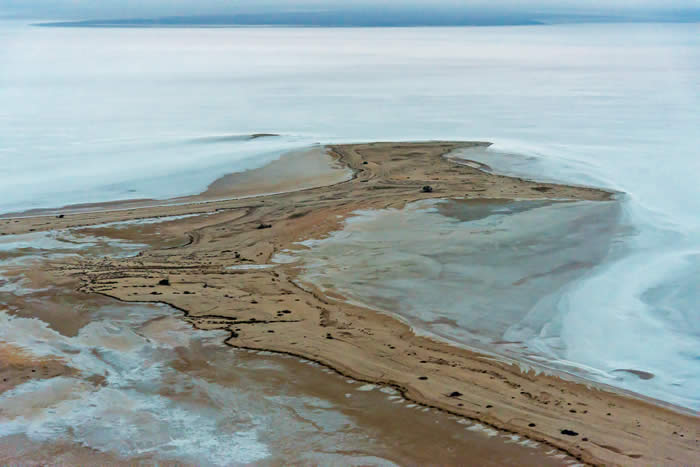 Lake Eyre from the air.  Photo by Gary Want